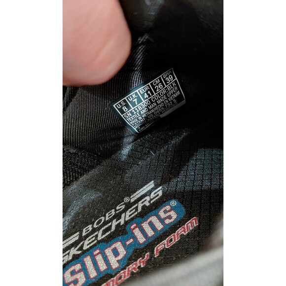 SKECHERS Bobs Men\'s Size 8 Hands Free Slip-Ins Black Shoes Memory Foam main image 6